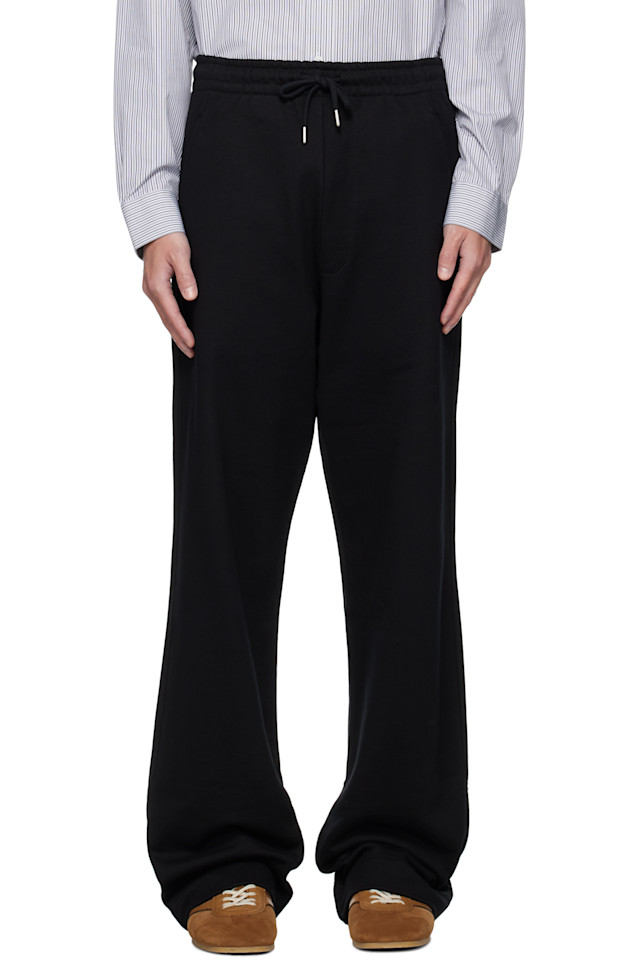 

Хлопковые спортивные штаны Dries Van Noten, черный