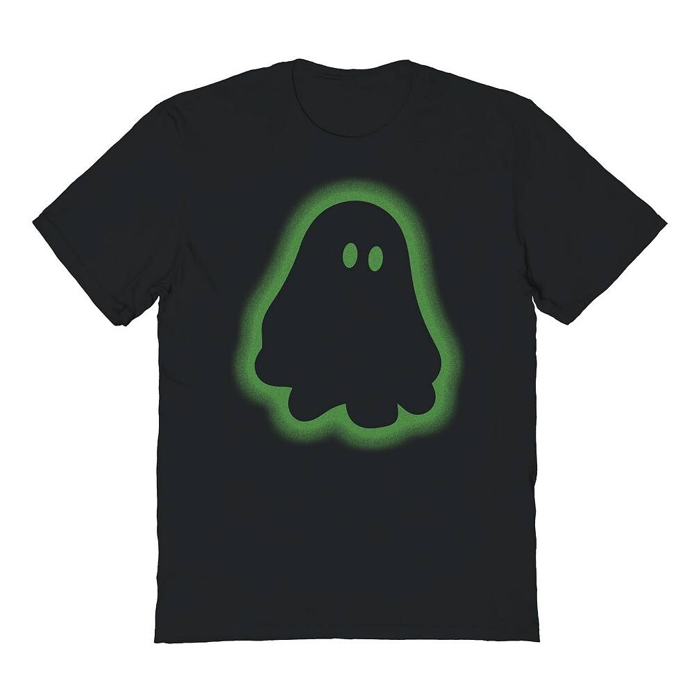 

Мужская футболка с рисунком Ghost Glow на Хэллоуин Licensed Character, черный