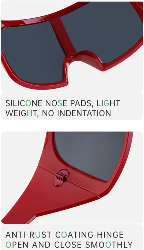 

Большие солнцезащитные очки в стиле панк с маской, спортивные солнцезащитные очки для женщин и мужчин, ретро-очки-щитки, цельные солнцезащитные очки generic, C5 Gray