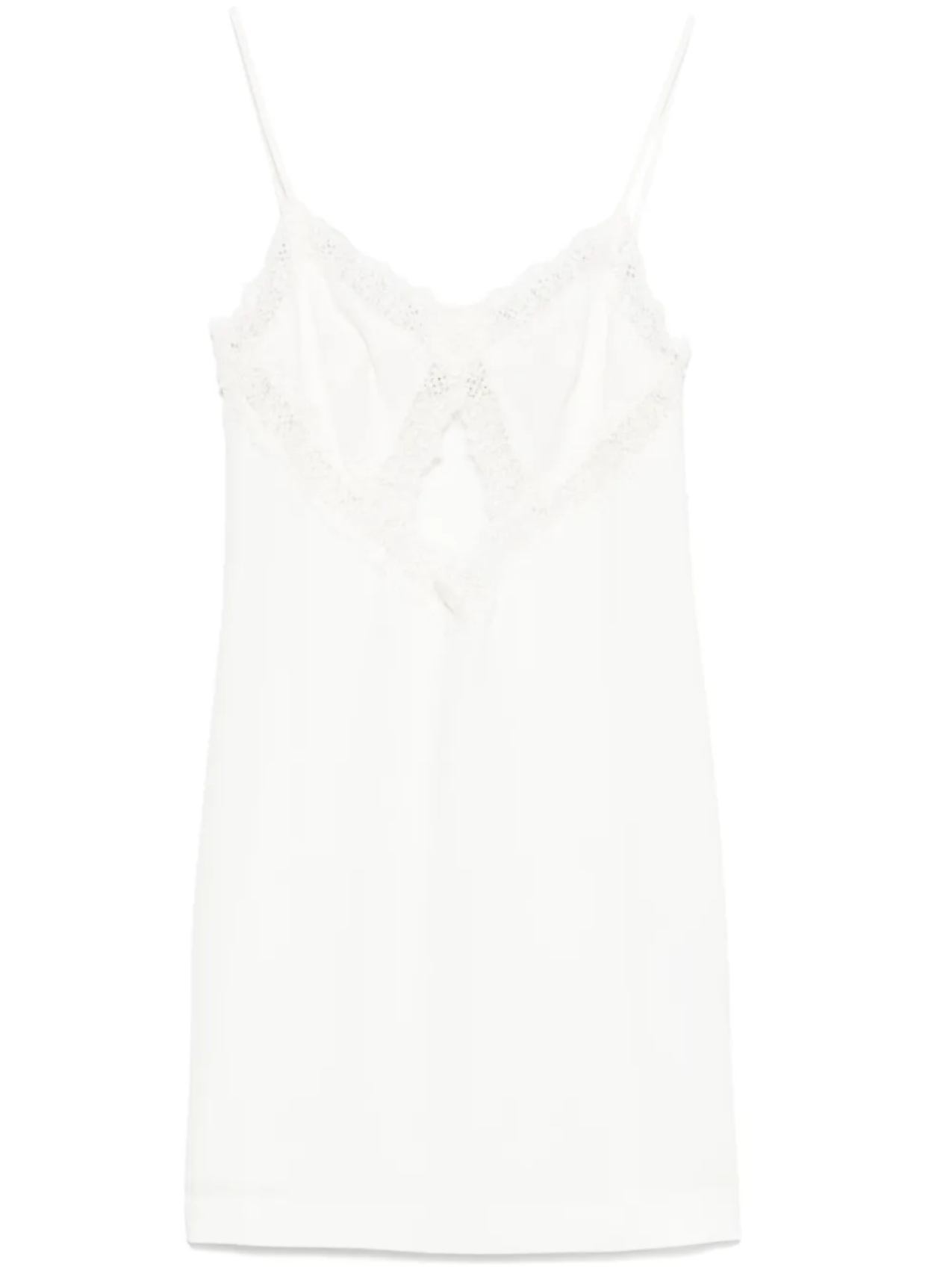

Мини-платье Blumarine из кружева с вельветом, белый
