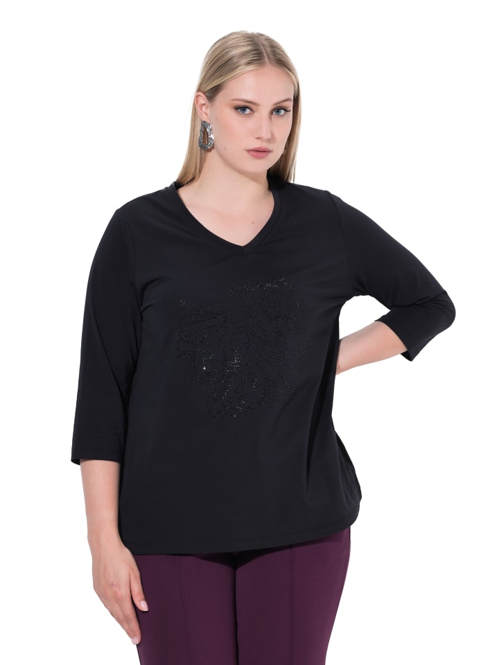 

Ulla Popken Футболка с длинными рукавами черного цвета