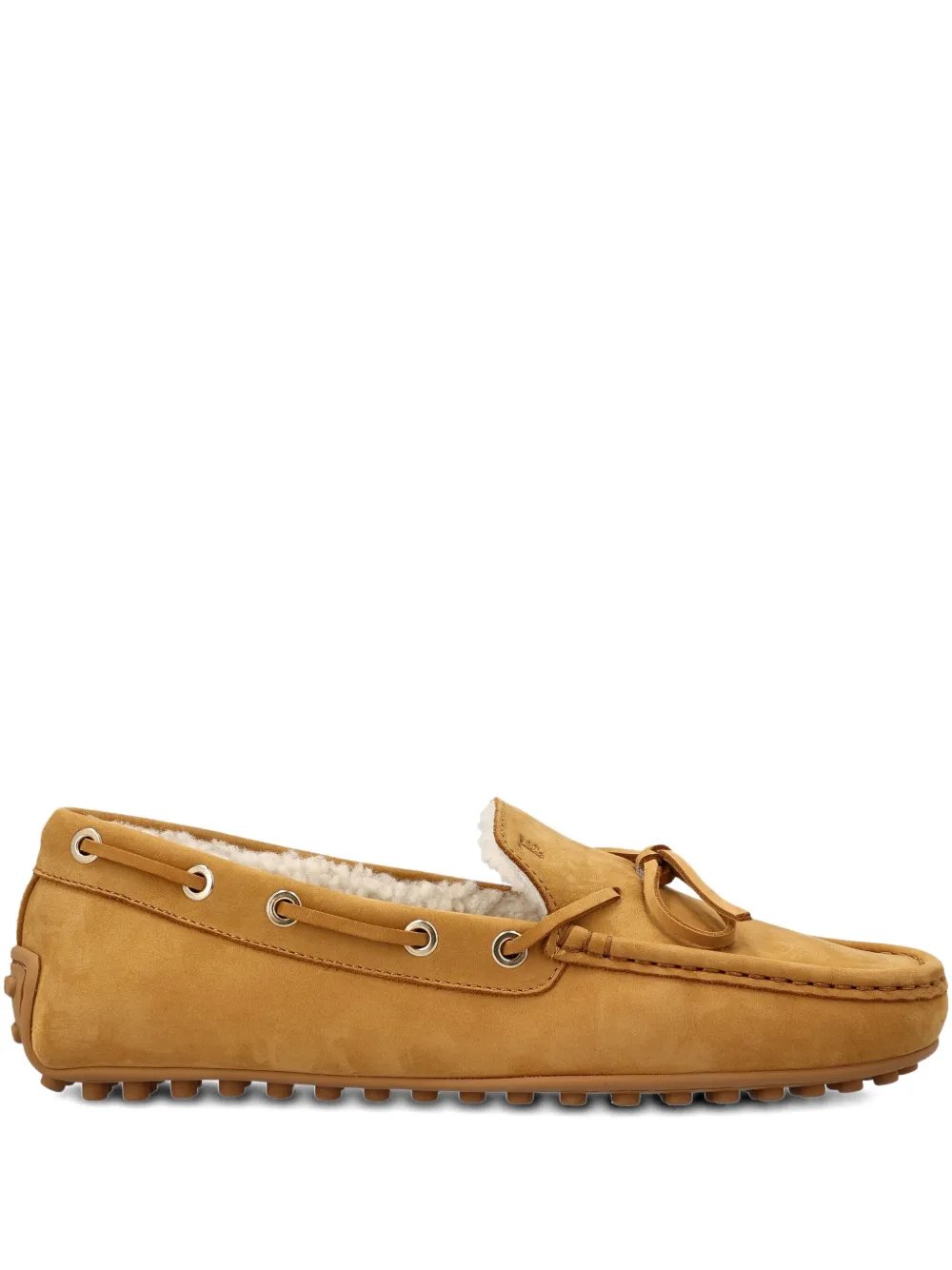 Лоферы City Gommino из нубука Tod'S, нейтральный