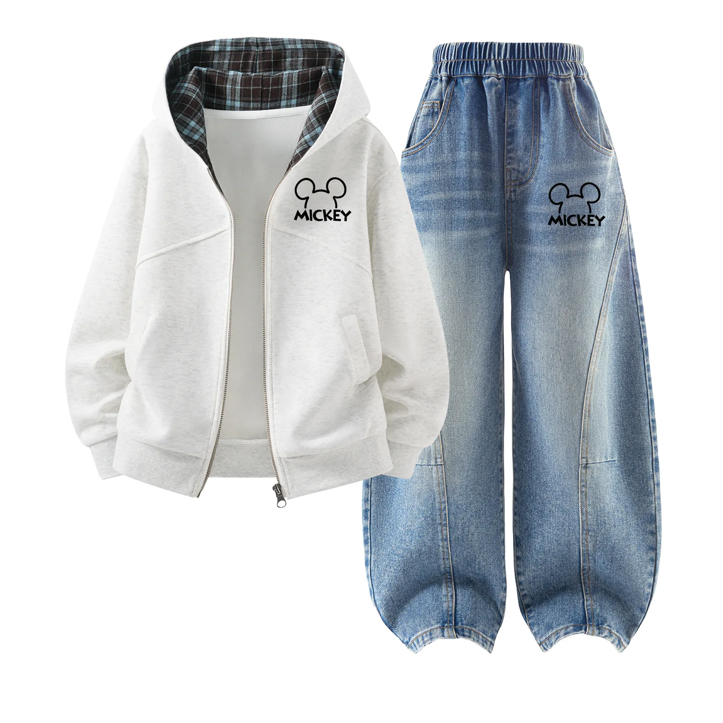 Детский спортивный комплект Casual Sportswear из 2 предметов Disney, Di 3 Pack Qi K White Heather Gray+Di 3 Pack Qi K Denim Light Blue — фото 3
