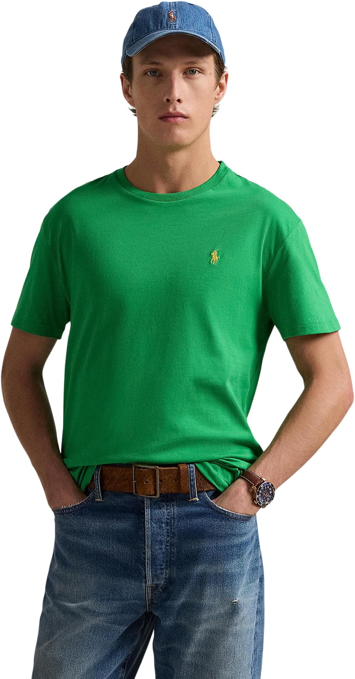 

Футболка Polo Ralph Lauren Short Sleeve Solid Crewneck Tee - Classic, цвет Golf Green
