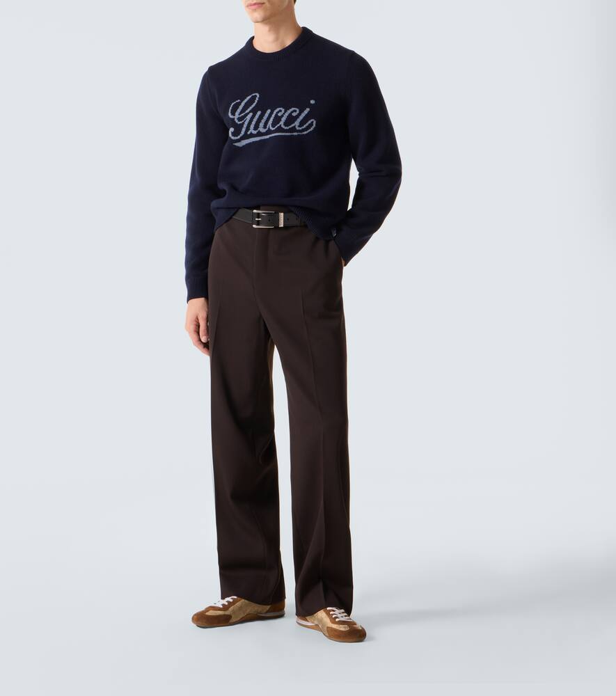Кроссовки GG Canvas из замши и ткани Gucci, Sund/N.Sa/Vrv/Wh/Vrv — фото 2
