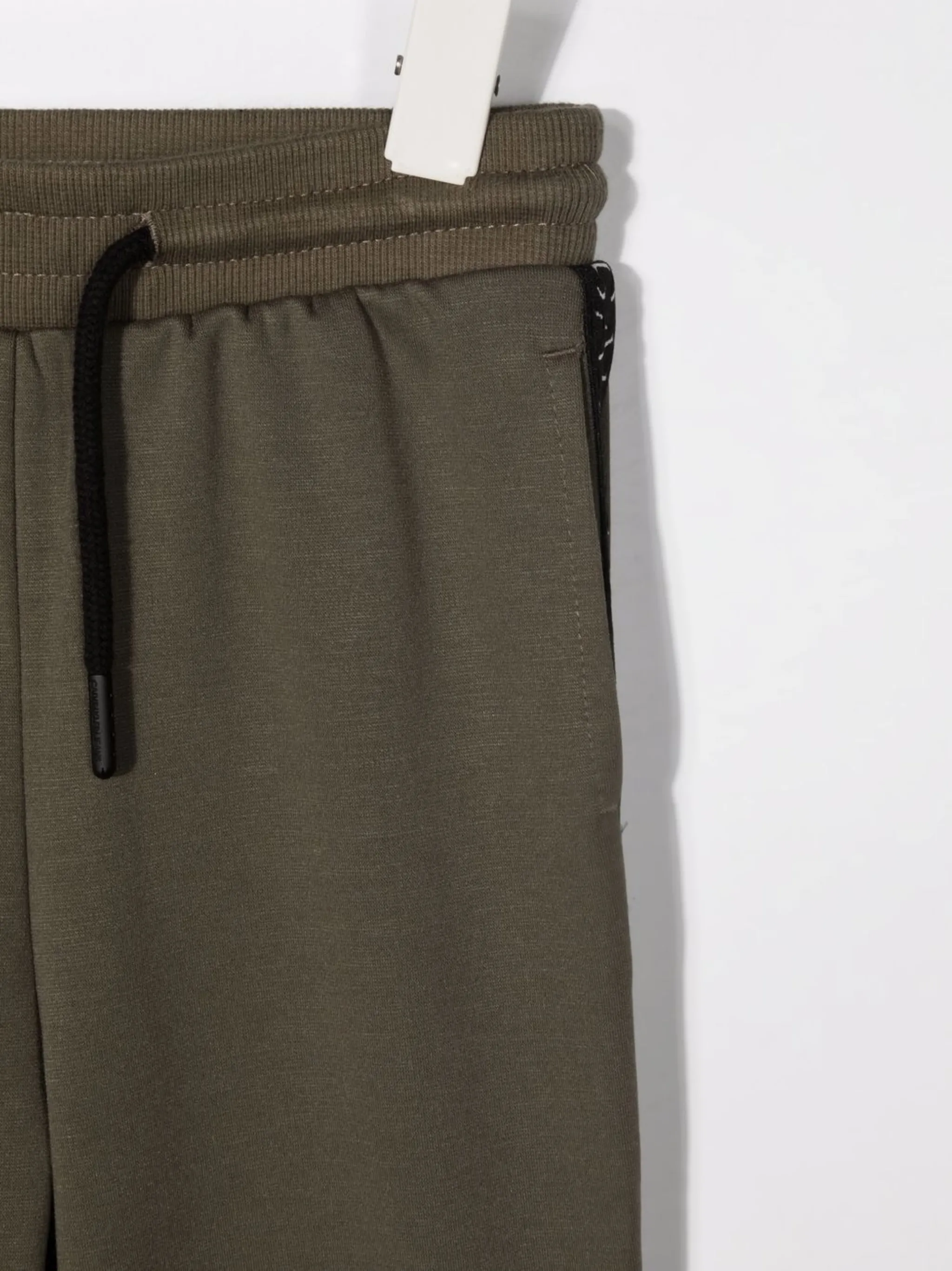 Спортивные брюки с логотипом и кулиской Calvin Klein Kids, зеленый — фото 3