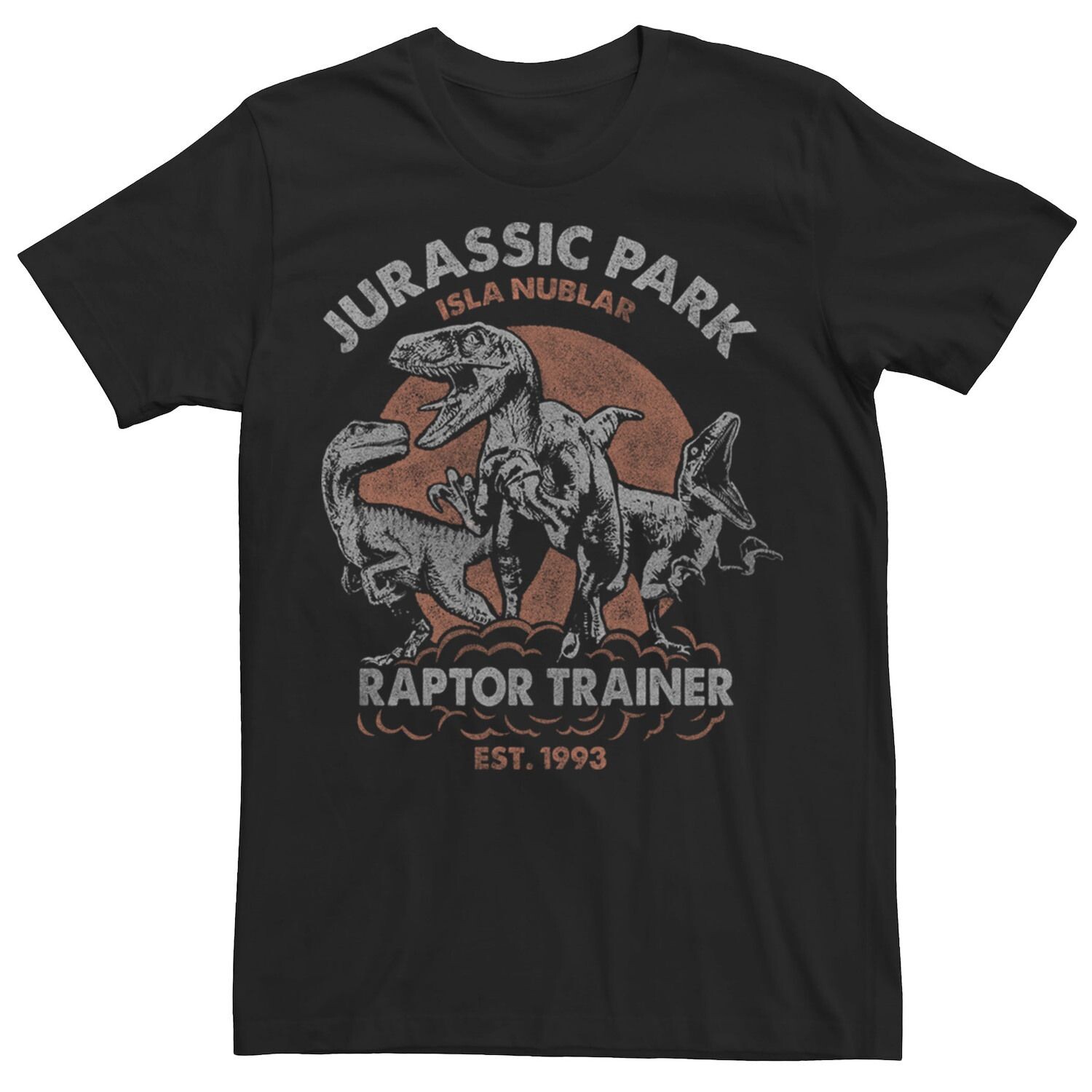 

Мужская спортивная футболка Jurassic Park Raptor Licensed Character