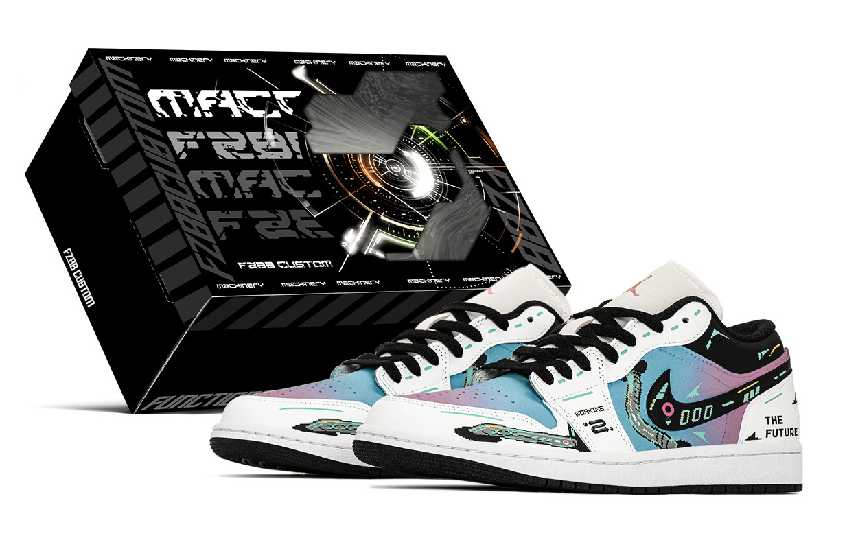 

Jordan Кроссовки Air 1 Vintage мужские низкие синий pink