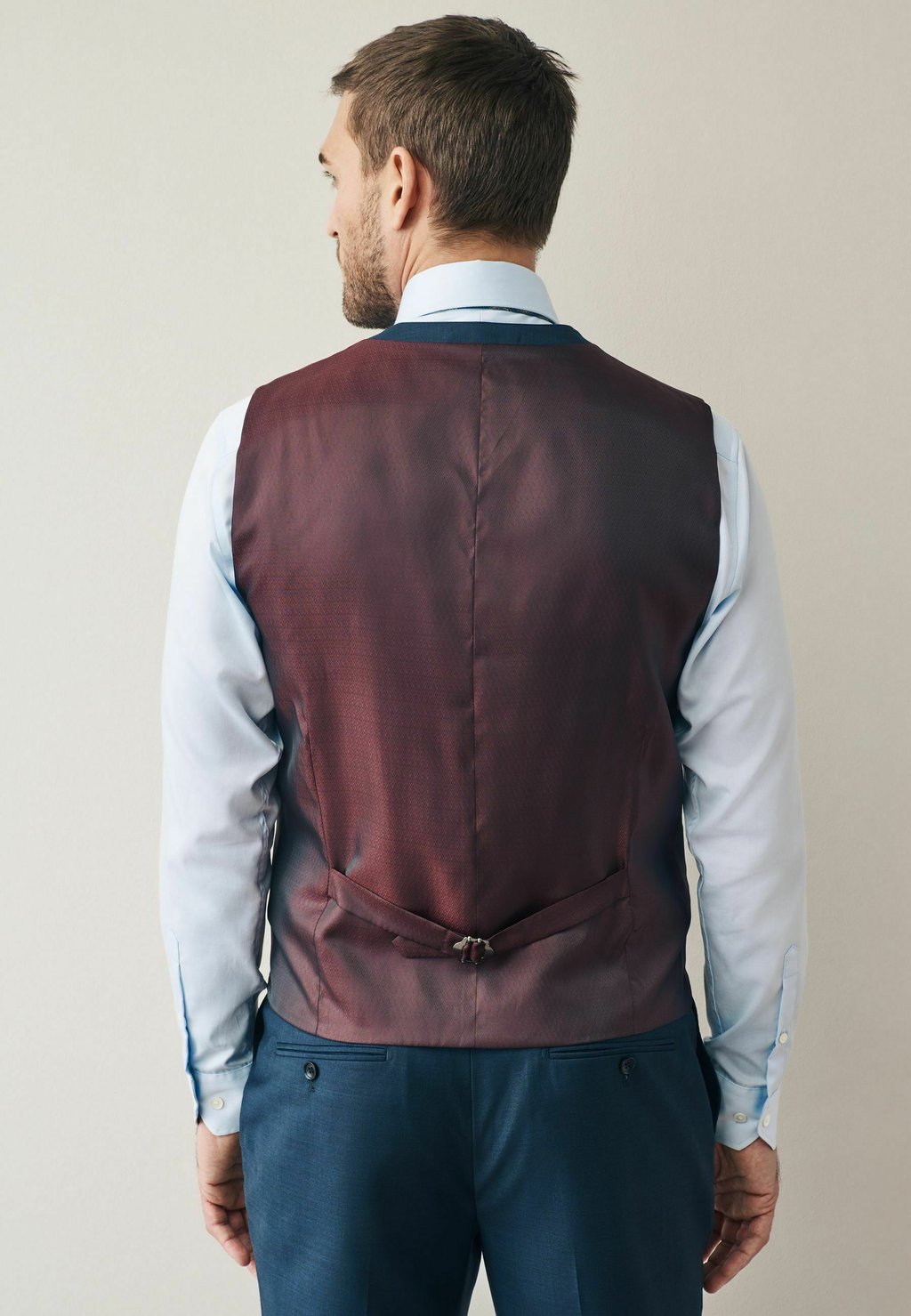 Жилет REGULAR FIT - SIGNATURE CERUTTI ITALIAN - Suit waistcoat Next, синий — фото 3