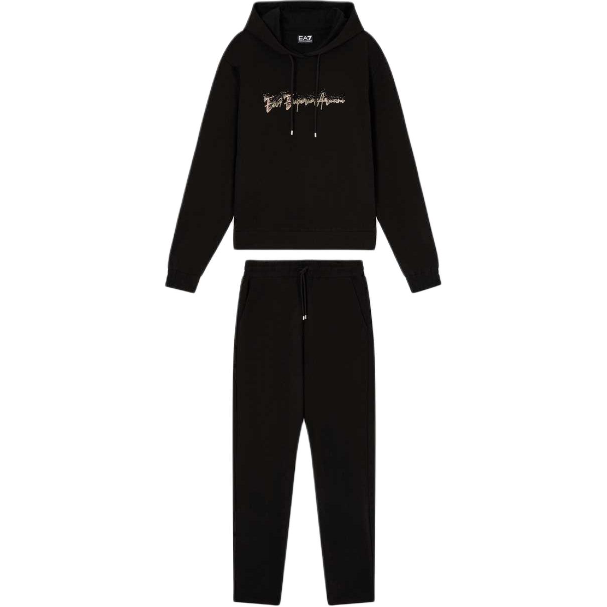 

EA7 SS26 Повседневный женский костюм Emporio Armani, черный