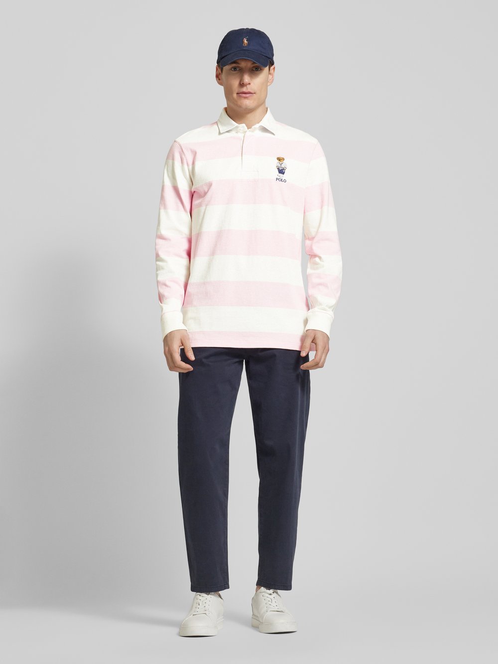 

Толстовка с воротником-поло Polo Ralph Lauren, розовый