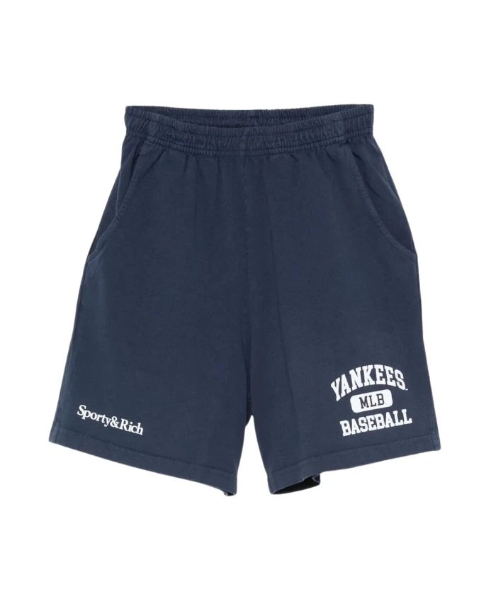 

Короткие шорты для спортзала "Янки" Sporty & Rich, синий