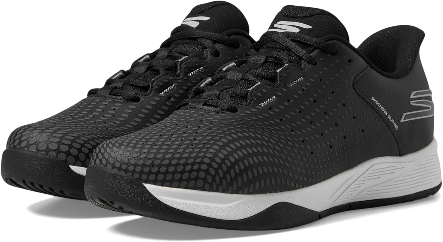 Мужские кроссовки для пиклбола Skechers Viper Court Reload Hands Free Slip-ins, Black/White