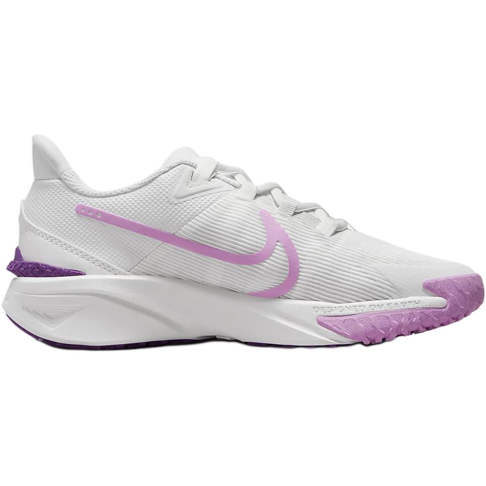 Nike Star Runner 4 устойчивые к ударам и истиранию низкие детские беговые кроссовки white — фото 3