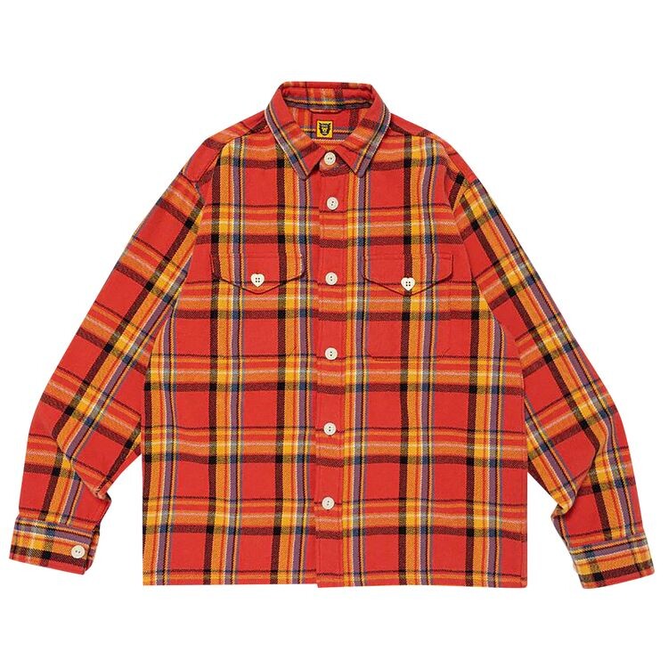 

Рубашка Human Made Check Shirt Orange, оранжевый