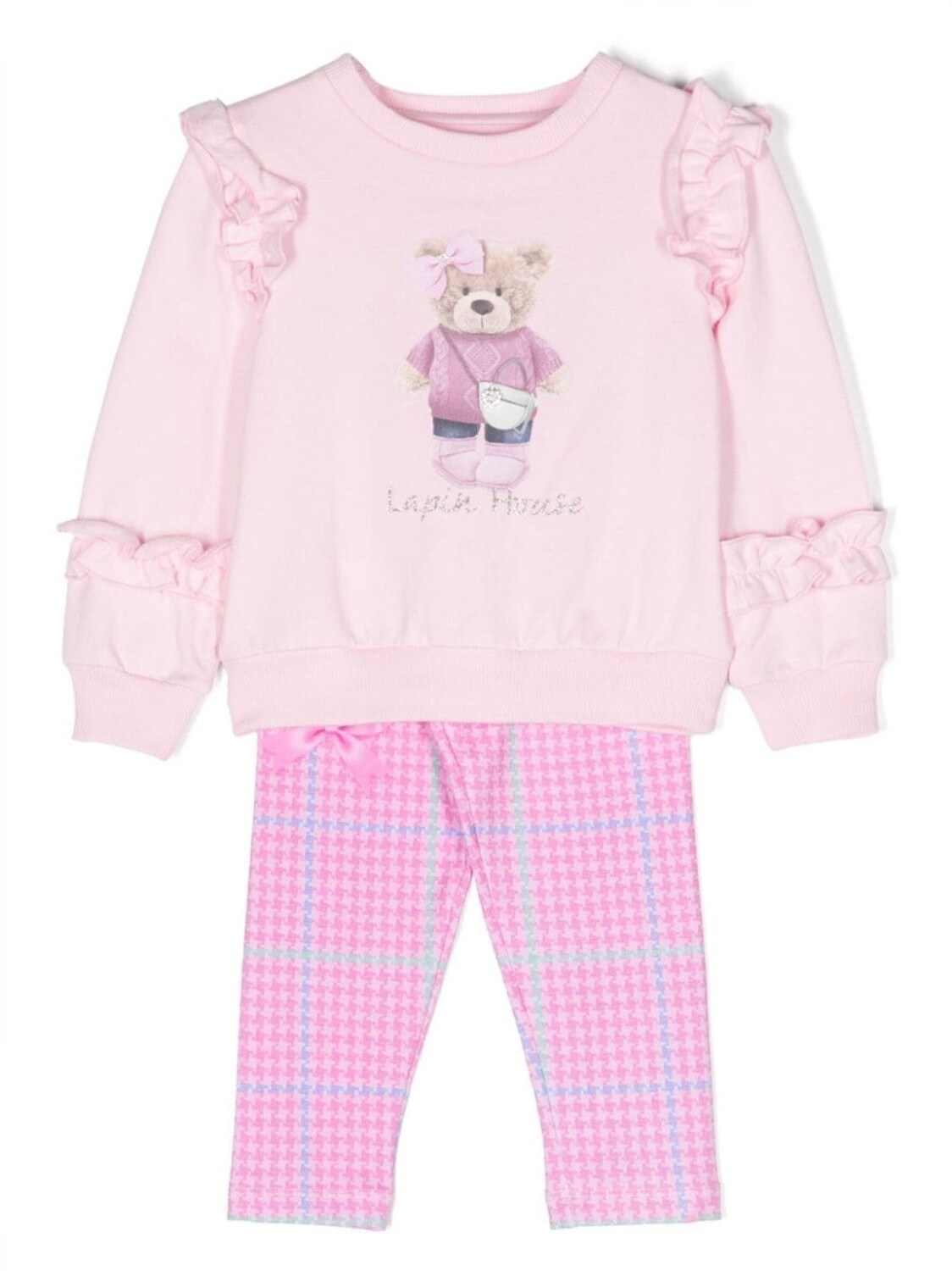 

Lapin House комплект из толстовки и легинсов с принтом, розовый