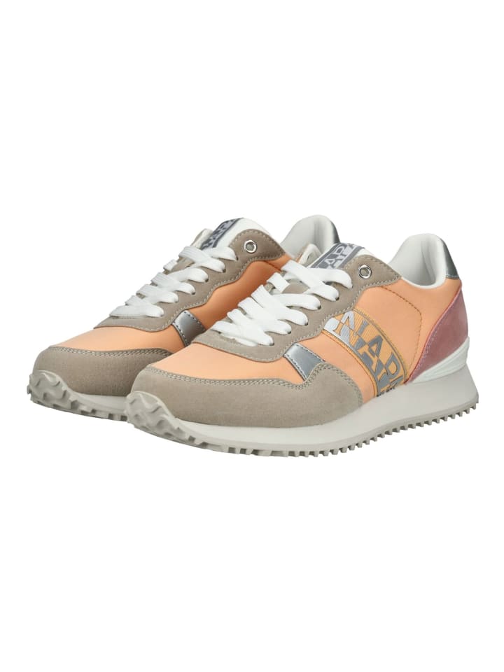 Кроссовки на шнуровке Napapijri, цвет beige/orange — фото 3