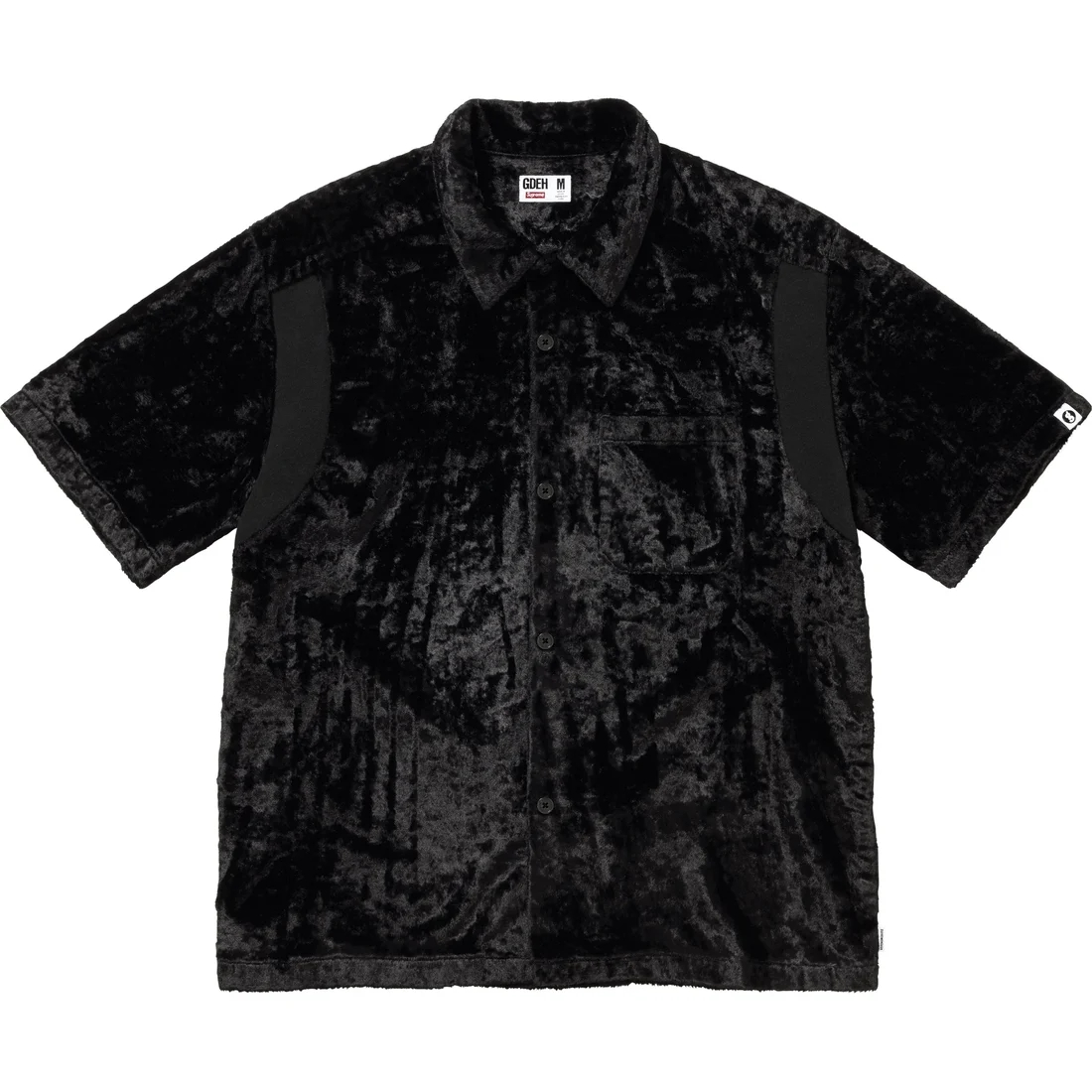 Рубашка Goodenough Crushed Rayon с коротким рукавом Supreme, черный