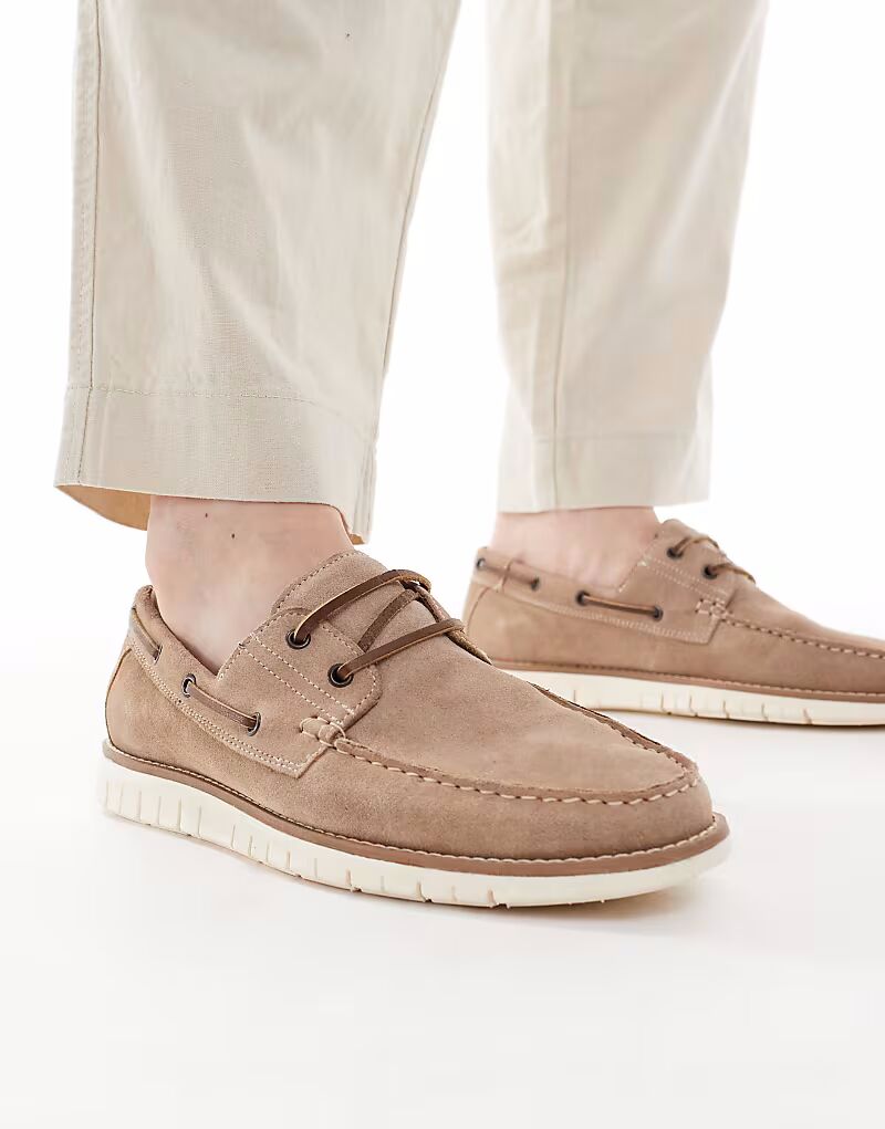 

Туфли-лодочки ASOS DESIGN из замши песочного цвета