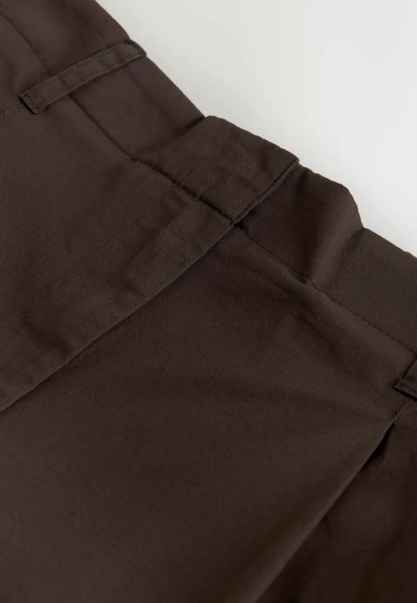 Длинные плиссированные брюки-бочонки Next, Chocolate Brown — фото 3