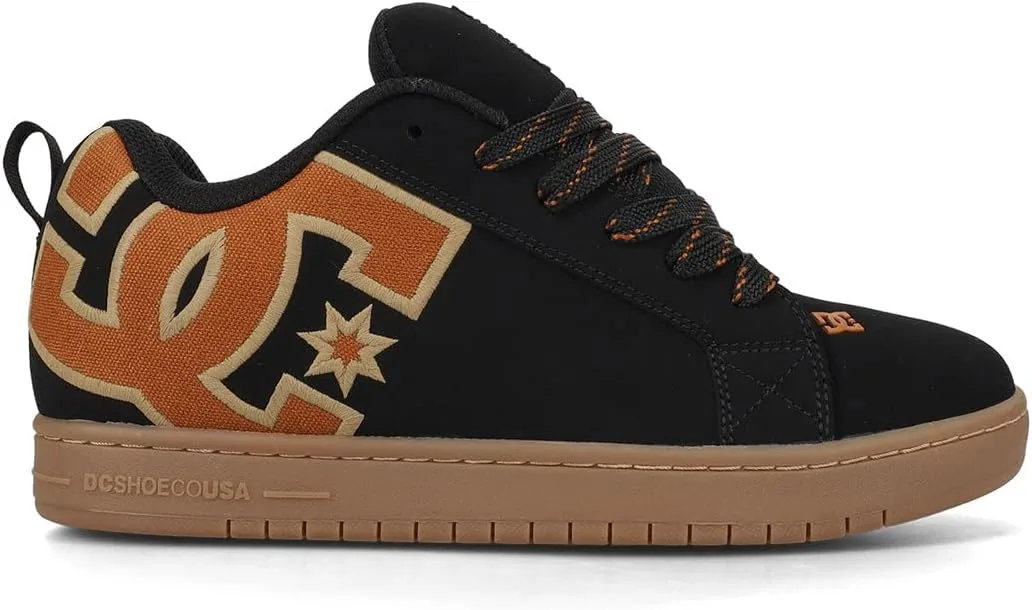 Мужские кожаные кроссовки DC Shoes Court Graffik, черный/зеленый/серый