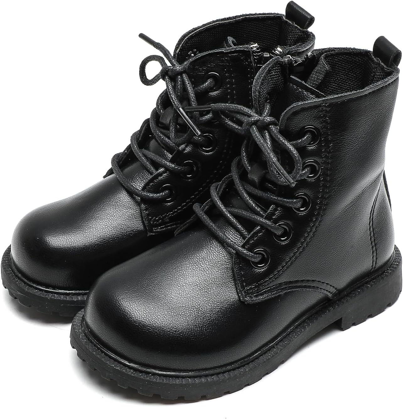 

Детские зимние ботинки Komfyea Autumn кожаные с молнией и шнуровкой (для малышей и детей младшего возраста), Mgblack25