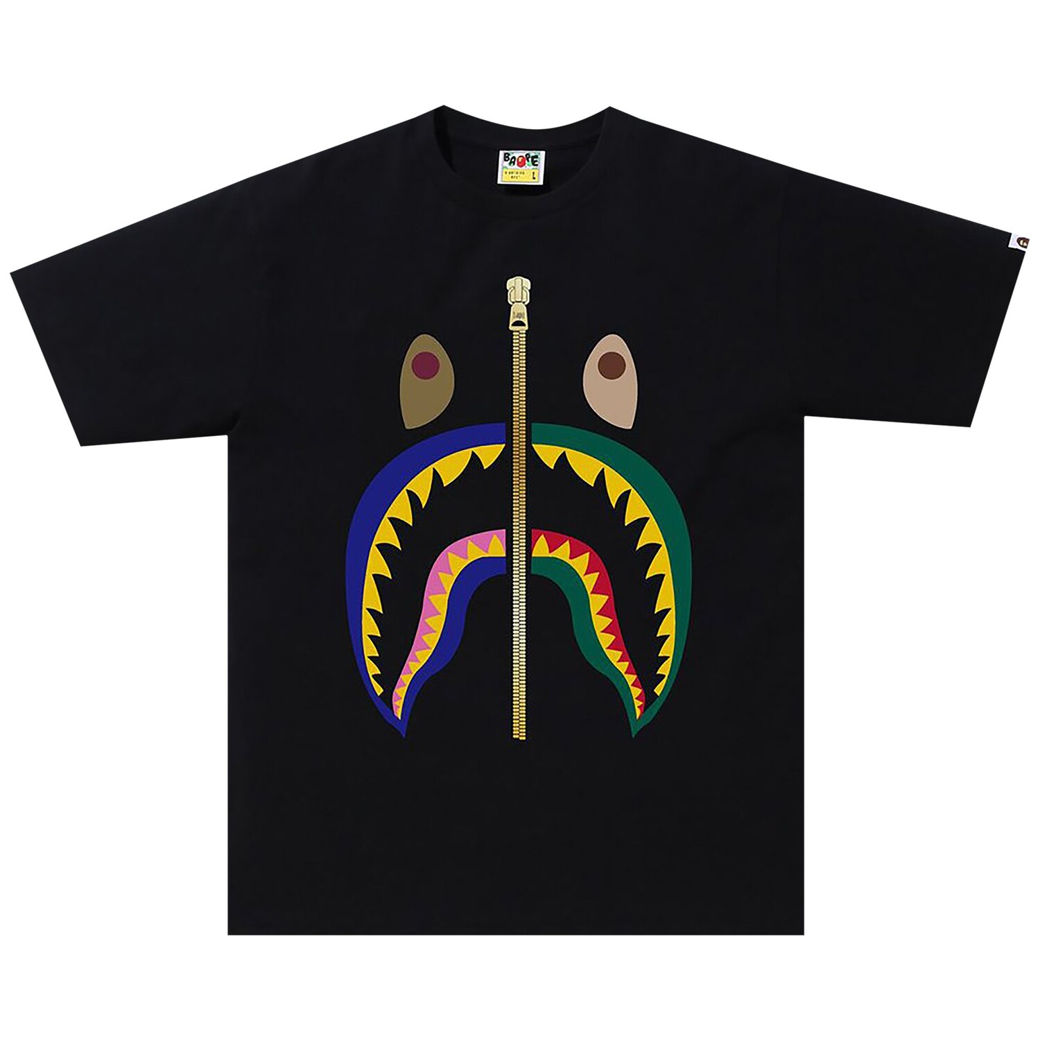 

Футболка BAPE Colors Shark, черная