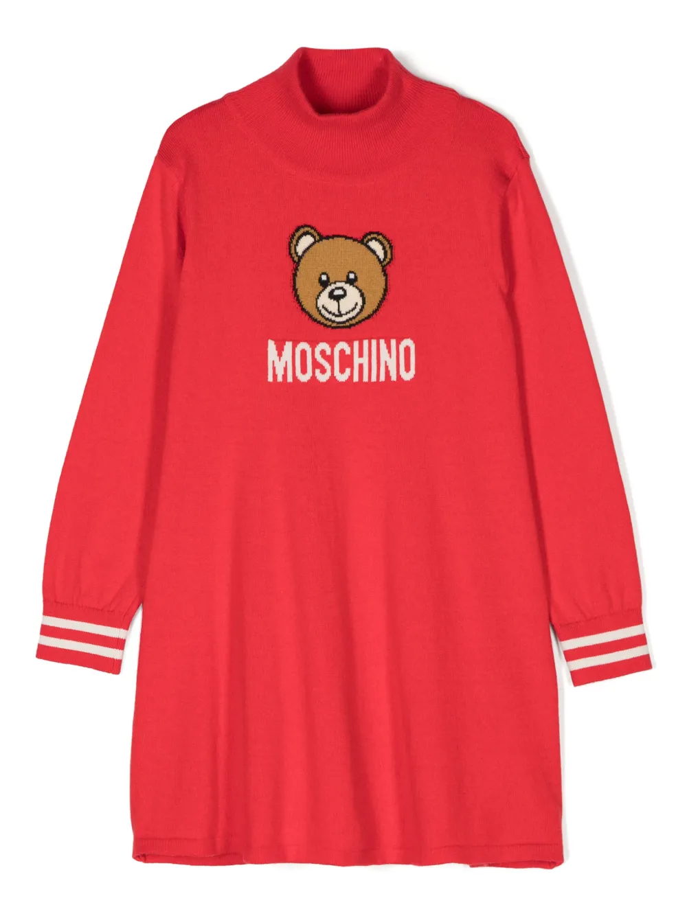 

Платье с принтом Teddy Bear Moschino Kids, красный
