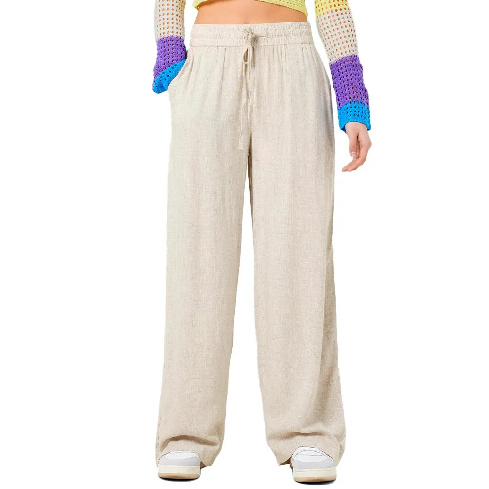 

Брюки Noisy May Leilani Loose Fit, бежевый