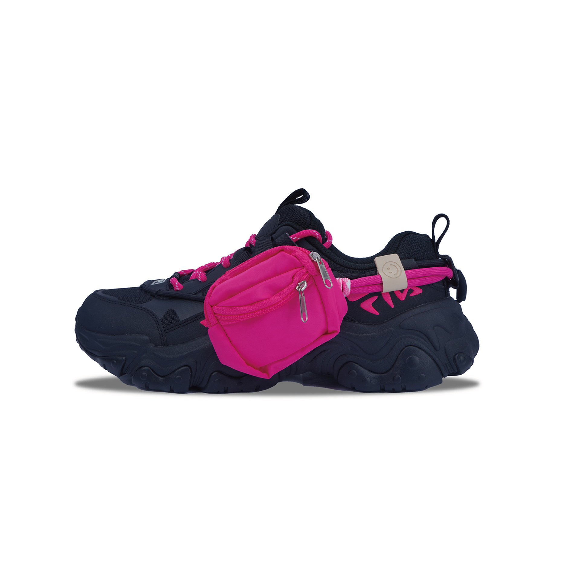 

FILA FLUID 5 Rose Red Kiss устойчивые к истиранию лоу-топы повседневные унисекс черно-розовые, цвет Black Pink
