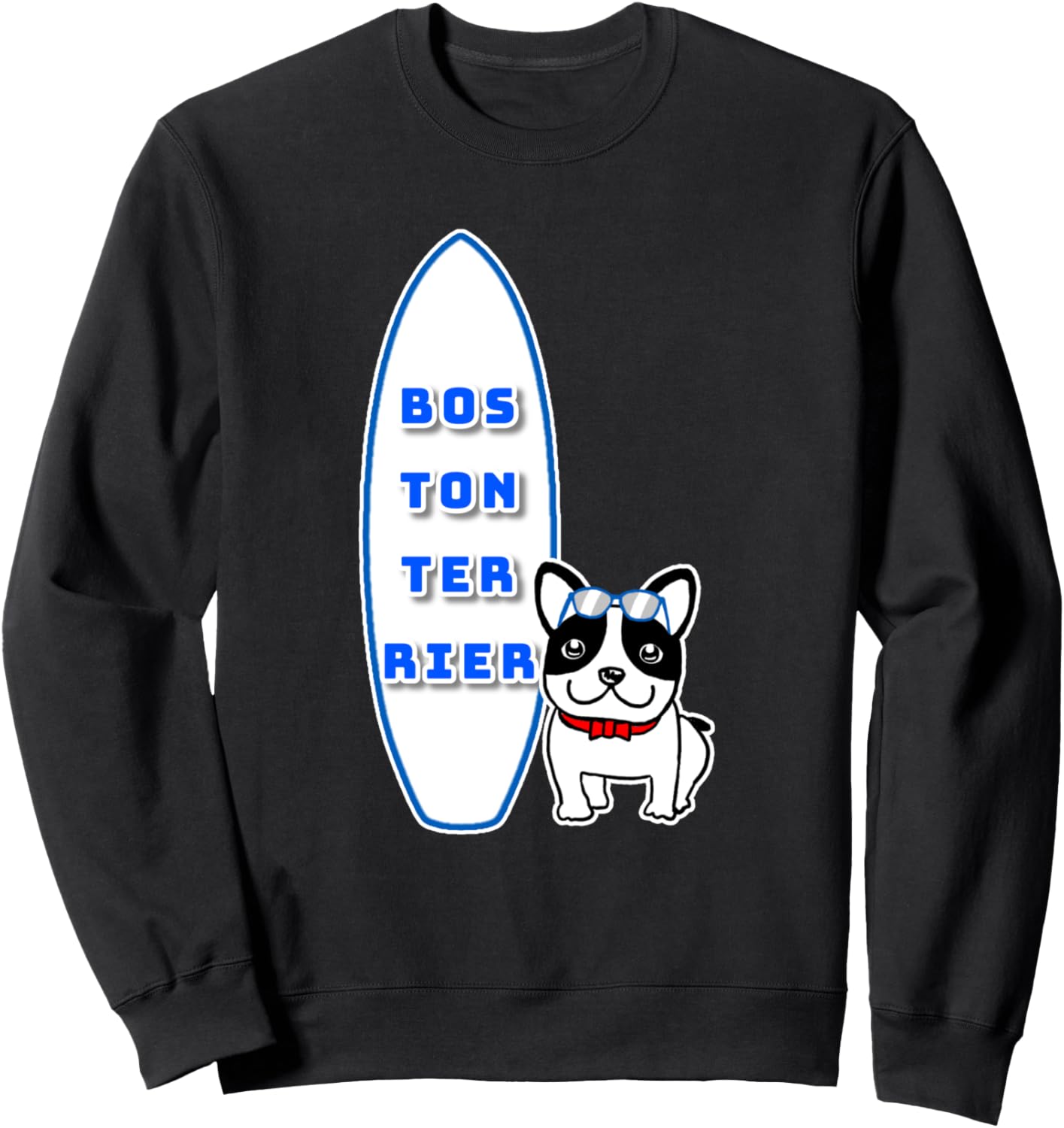 

Толстовка с изображением бостонского терьера и доски для серфинга Illustration Goods Workshop, черный