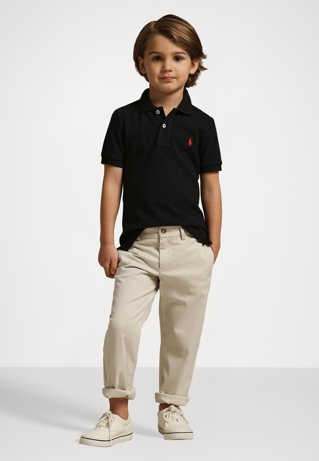 

Поло THE ICONIC POLO SHIRT Polo Ralph Lauren, черный