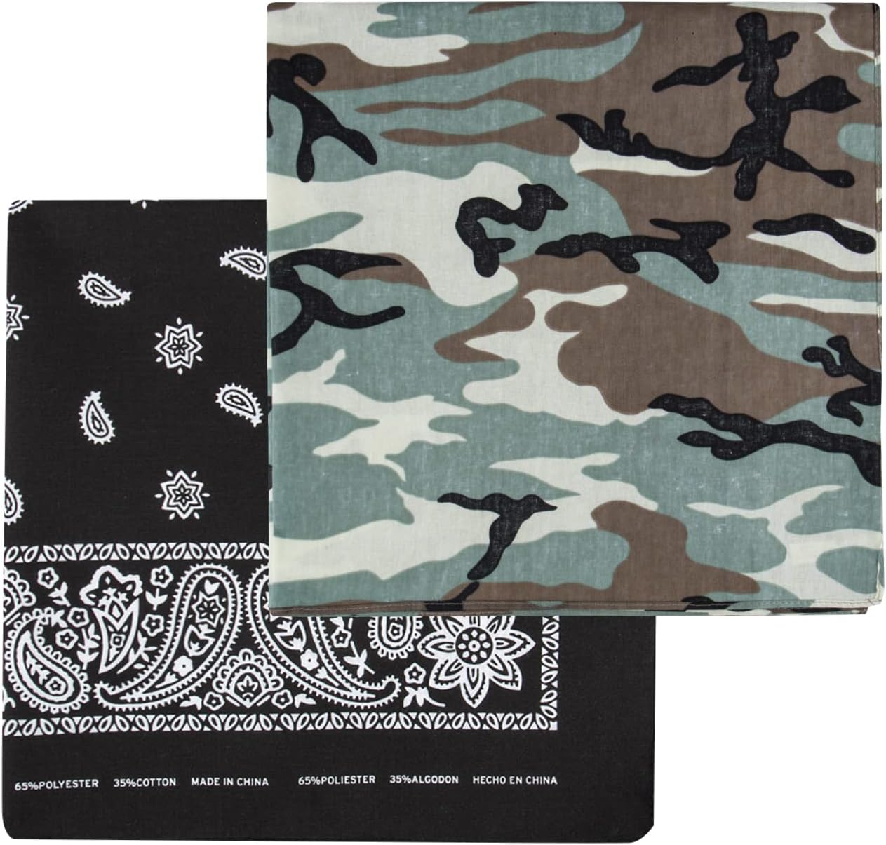 

Подарочный набор многофункциональных бандан Levi's All-Gender - повязка на голову, шарф, защита лица и шеи, Camo/Black