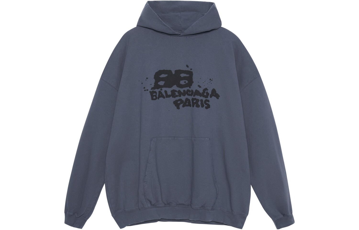 

Худи Balenciaga, серо-синий
