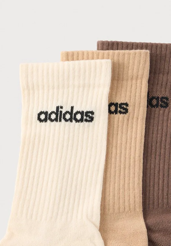 Комплект из 3 пар носков унисекс. Adidas Performance, Brown/Magic Beige/Earth Strata — фото 2