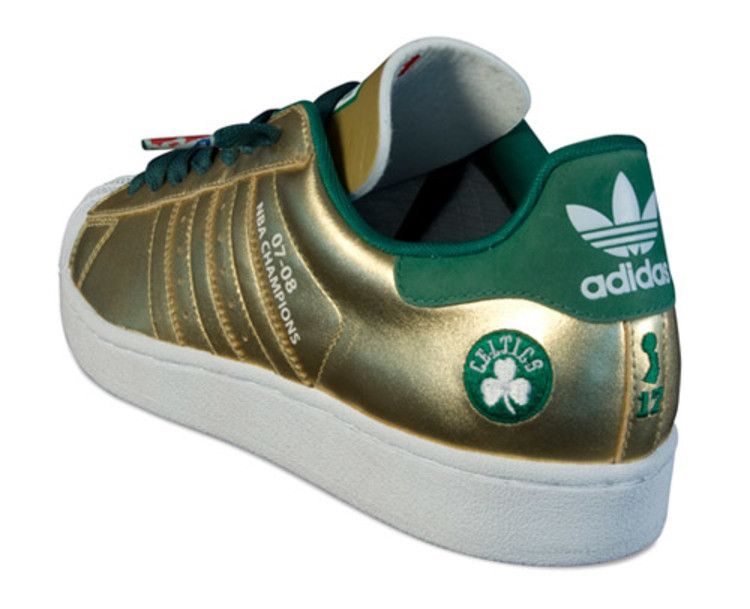 Кроссовки Adidas Superstar 1 Celtics, NBA 07-08 Champions — фото 3