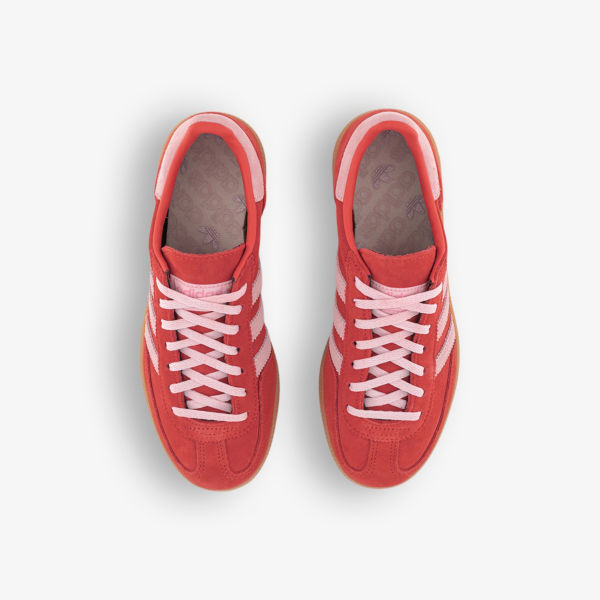 Кроссовки замшевые Adidas Handball Spezial, красный — фото 2