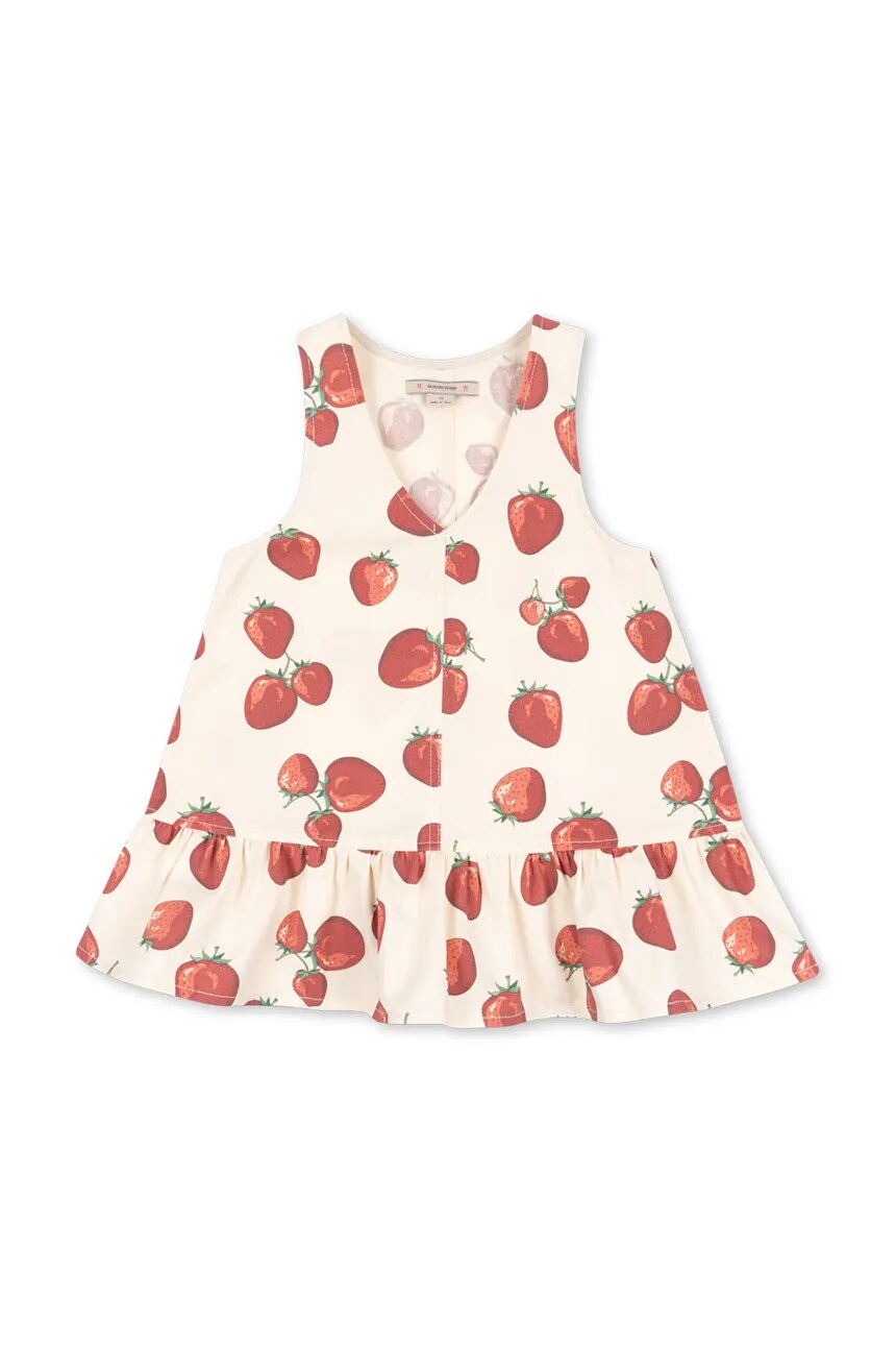 

Хлопковое платье детское FEN DRESS GOTS Konges Sløjd, бежевый
