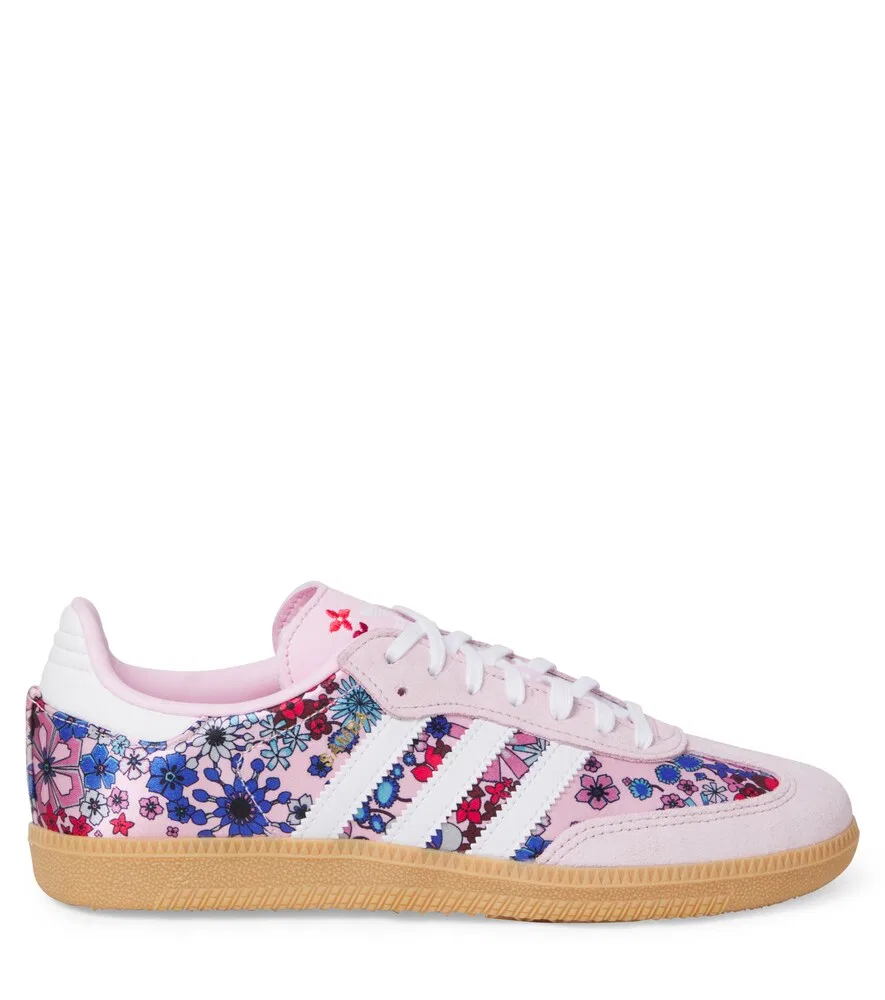 Кроссовки Samba OG с цветочной замшевой отделкой Adidas Originals Kids, мультиколор — фото 3