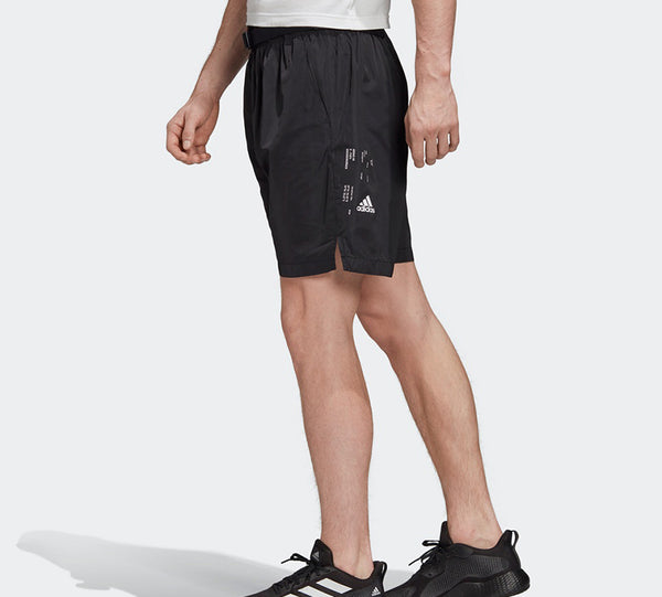 Шорты tech shorts sports shorts men black Adidas, черный — фото 4