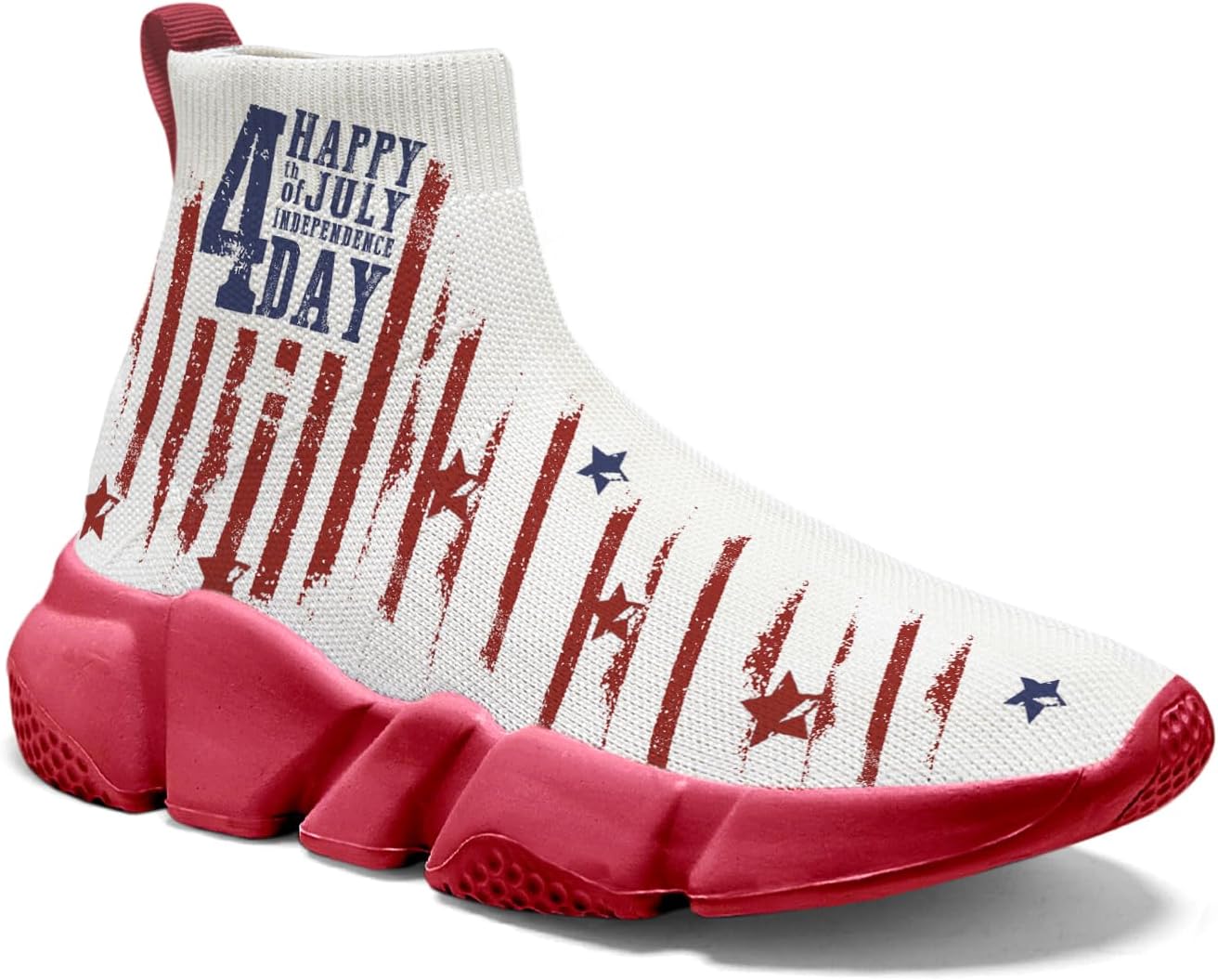 

Мужские кроссовки Hetios с граффити, слипоны для бега, размер плюс 7-15, модель July Fourth, July Fourth 20