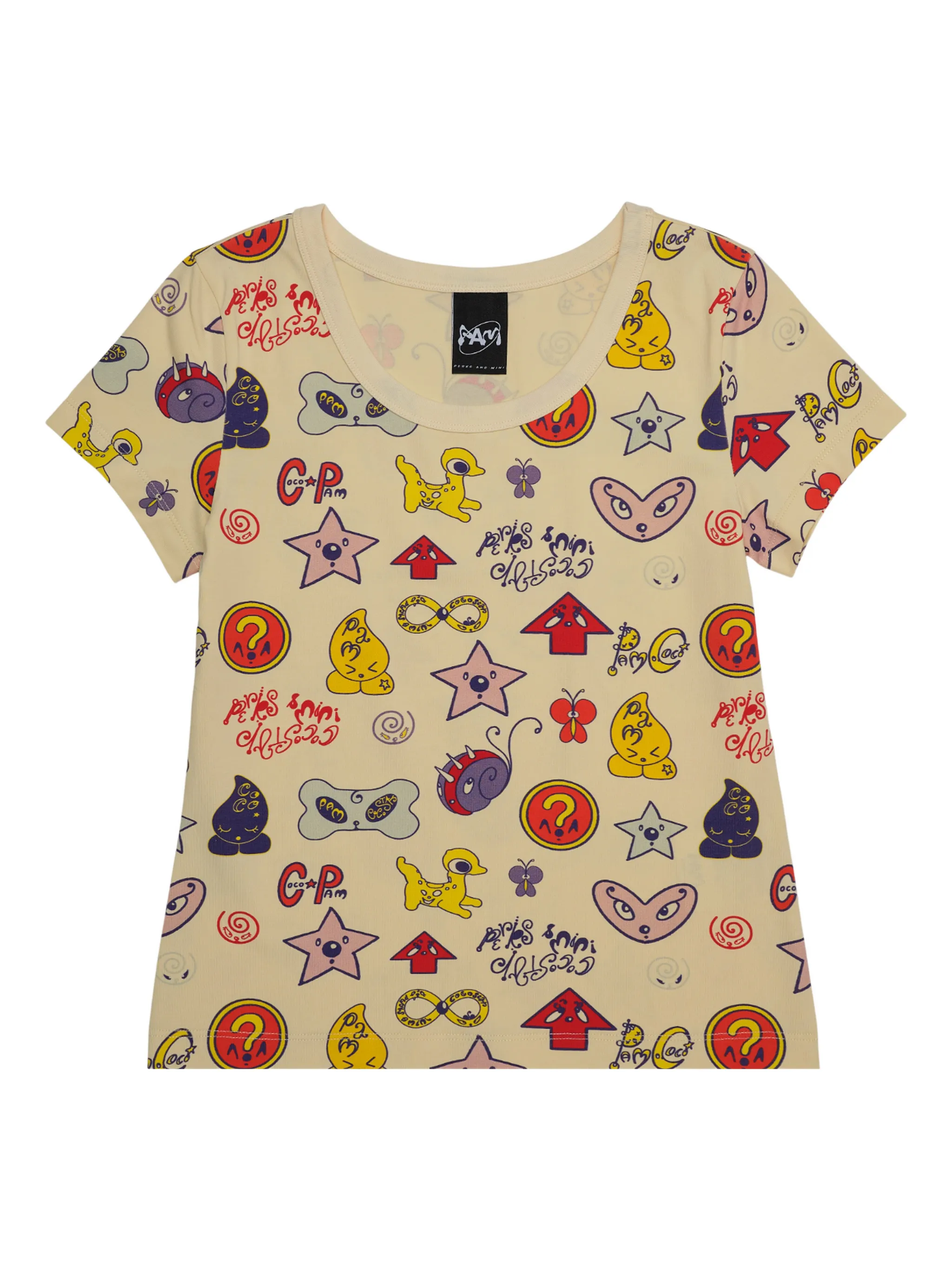 

Футболка с принтом Coco Perks And Mini, бежевый