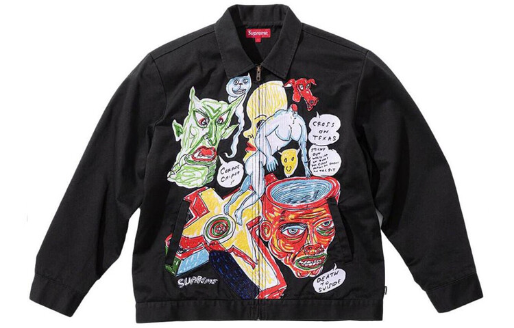 

Куртка Supreme с принтом, черный