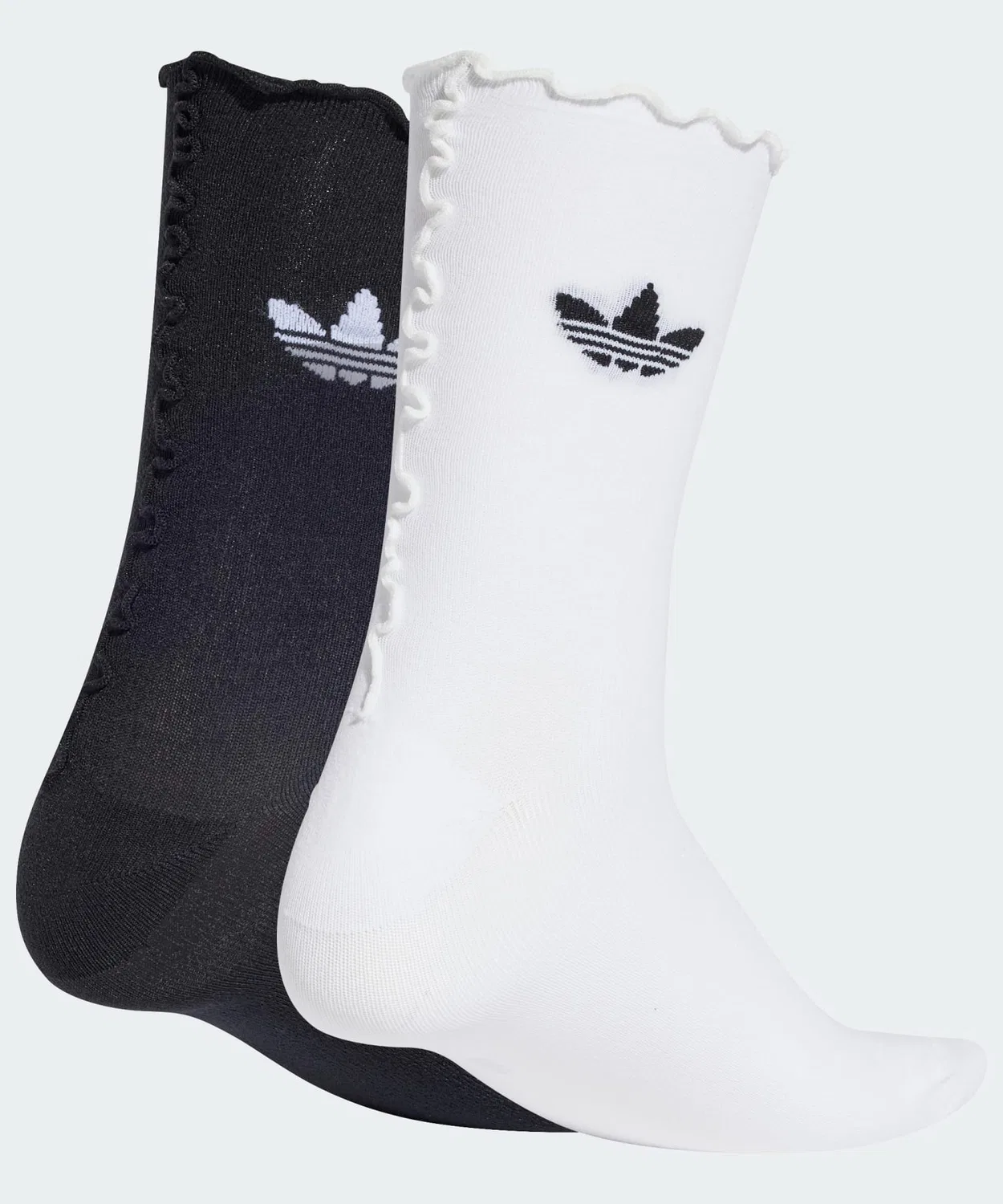Носки гольфы 2 пары Adidas Originals белый/чёрный — фото 2
