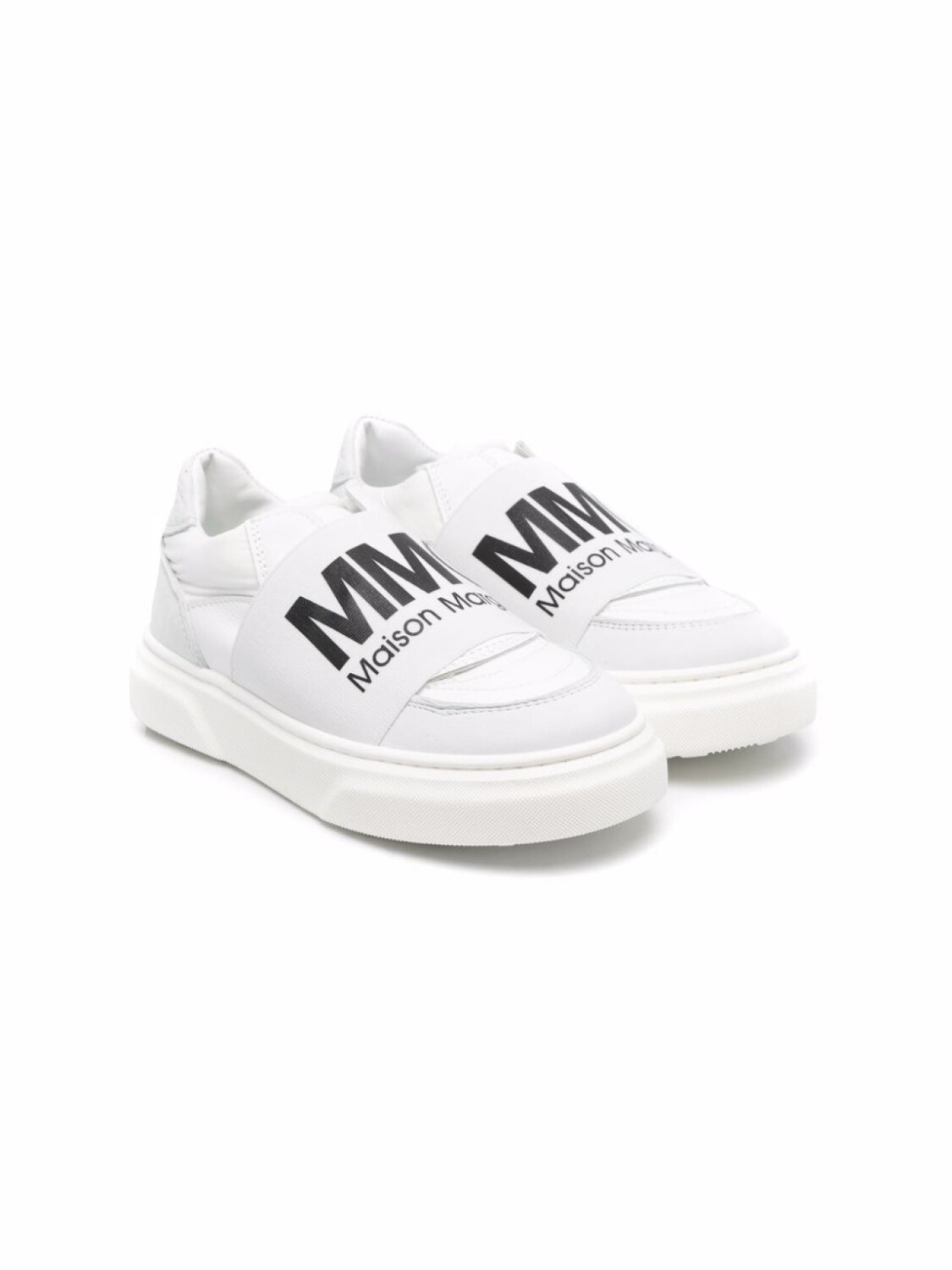 

MM6 Maison Margiela Kids слипоны с логотипом, белый