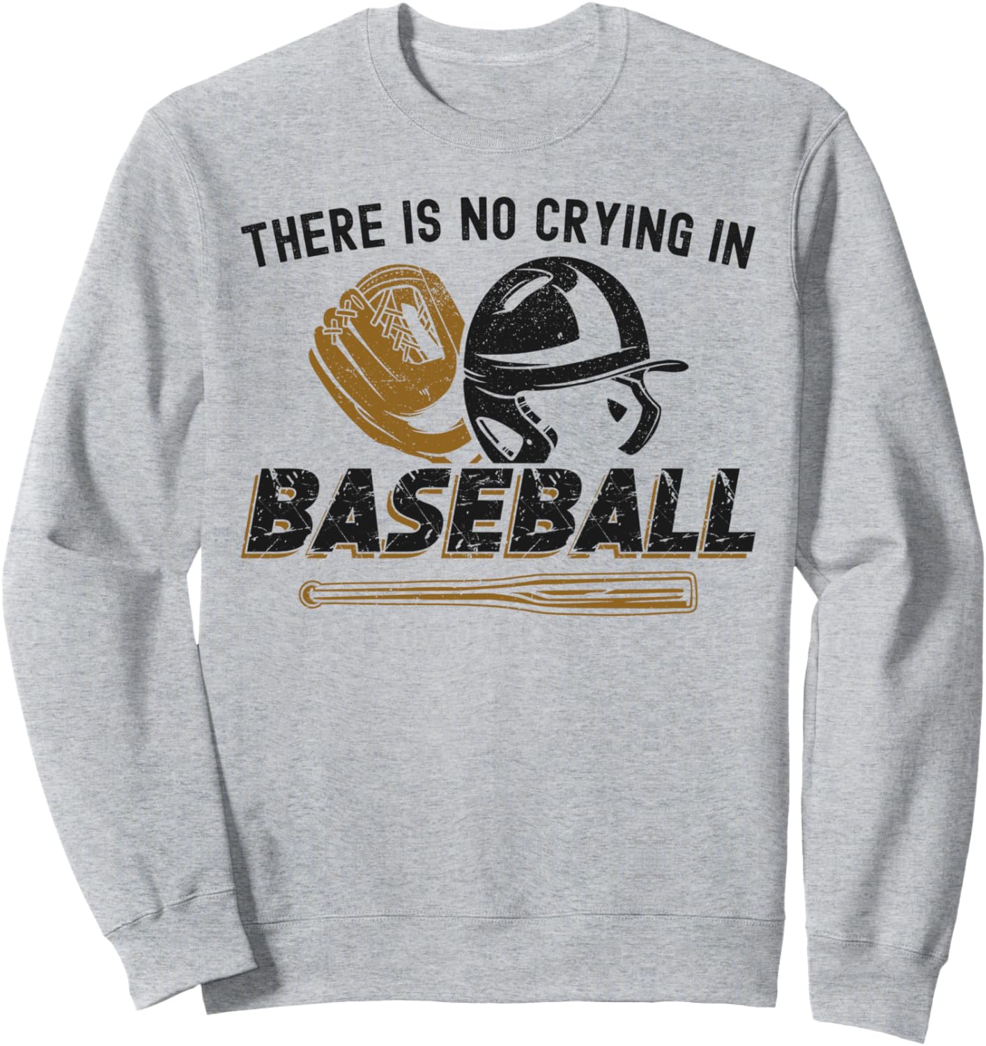 

Винтажная толстовка для бейсбольных болельщиков с надписью В бейсболе не плачут Baseball Saying Theme Player Da0, серый