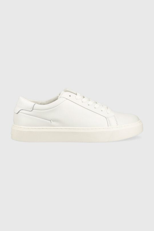 

Кожаные кроссовки LOW TOP LACE UP LTH SM Calvin Klein, белый