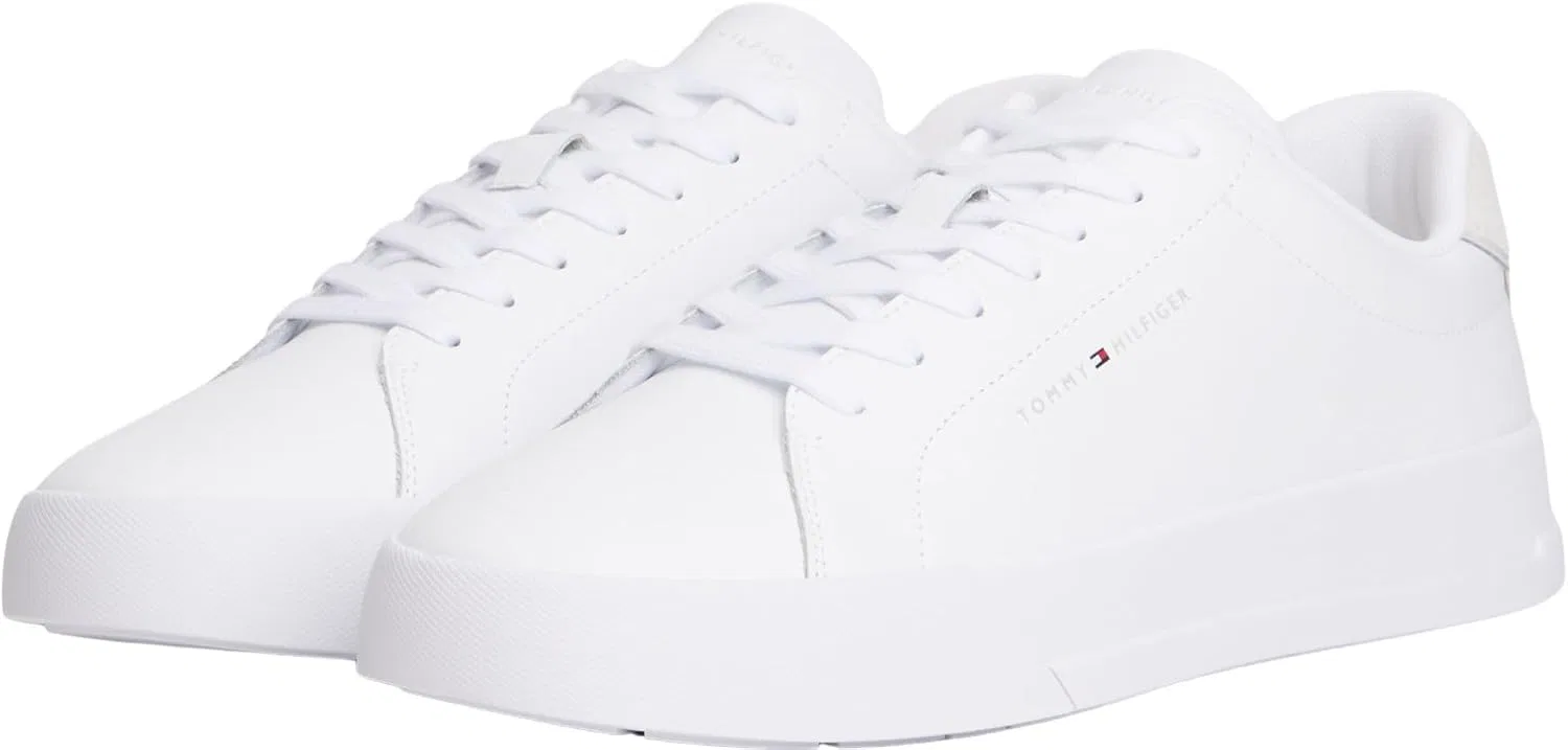 Мужские низкие кроссовки Tommy Hilfiger Court Core Trainers, White — фото 3