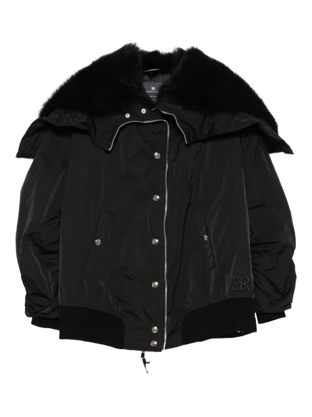 

Бомбер с капюшоном Ermanno Scervino, черный