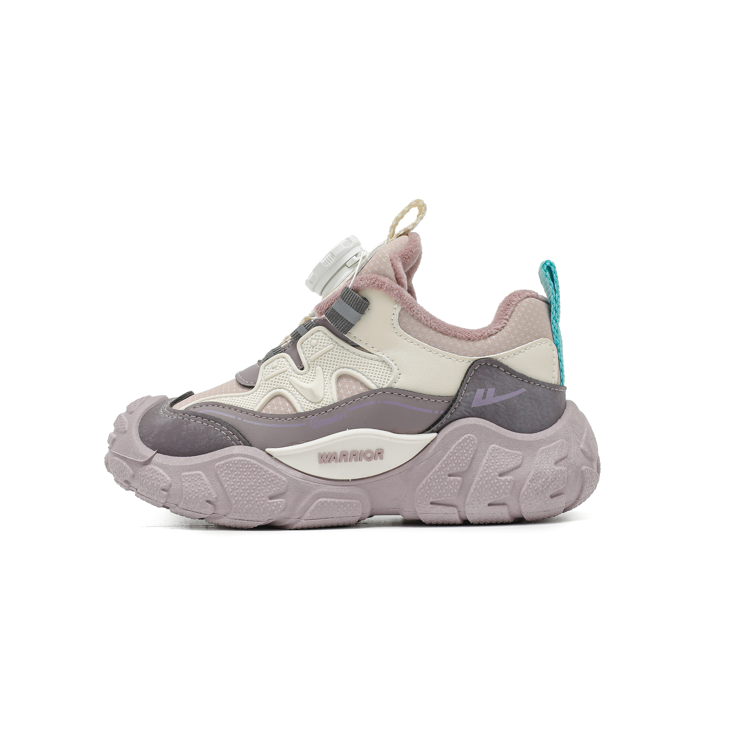 Утепленные детские ботинки Slip Resistant Abrasion Resistant WARRIOR, светло-серый/темно-синий/серый (fleece-lined) — фото 3